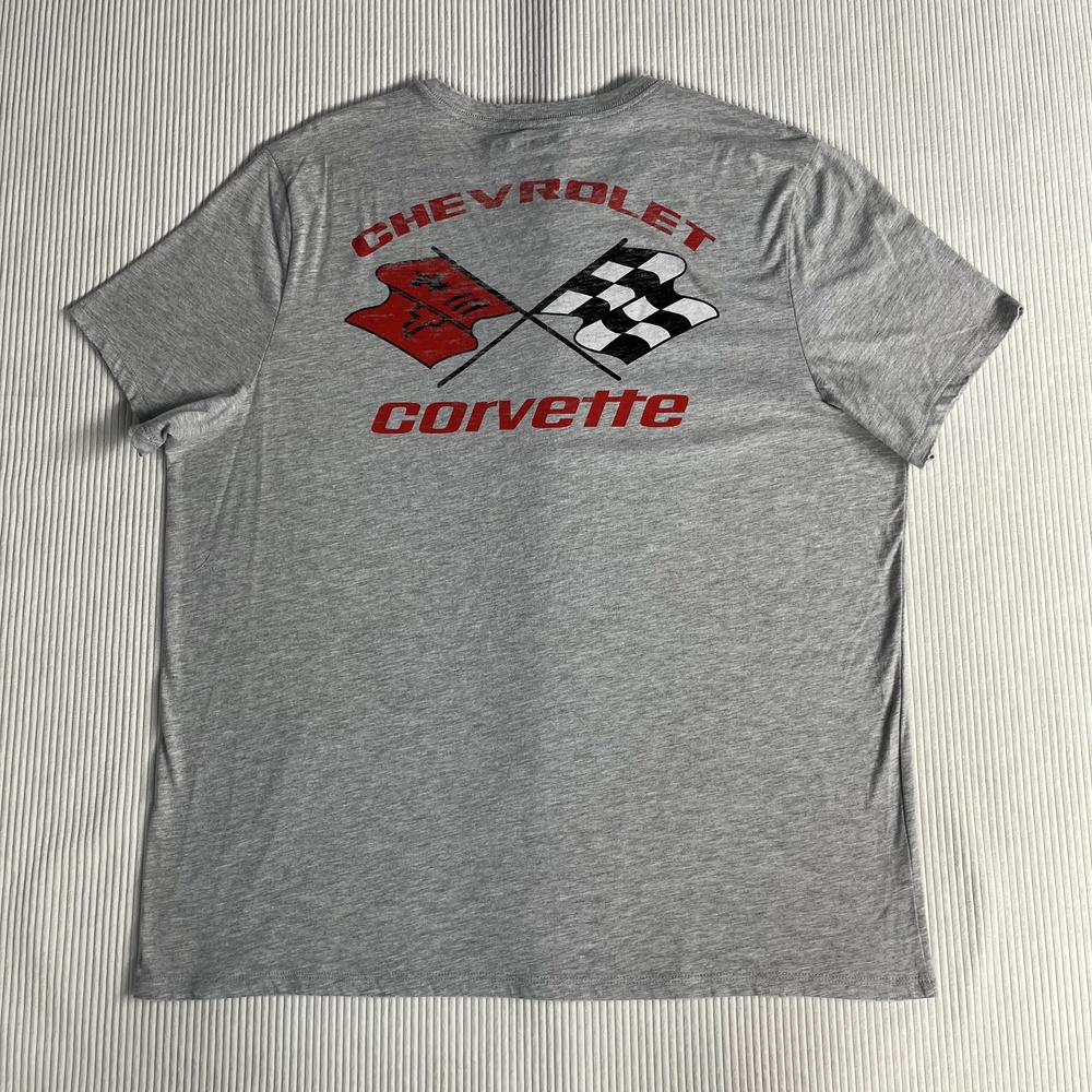 Aeropostale Shirt Mens XL Gray Chevrolet Corvette Graphic Tee Tagless Racing